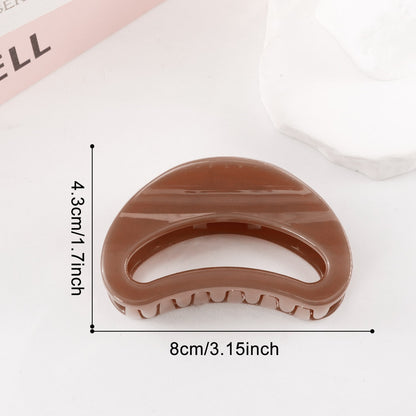 Beau - Minimalist Solid Semi Circle Claw Clip