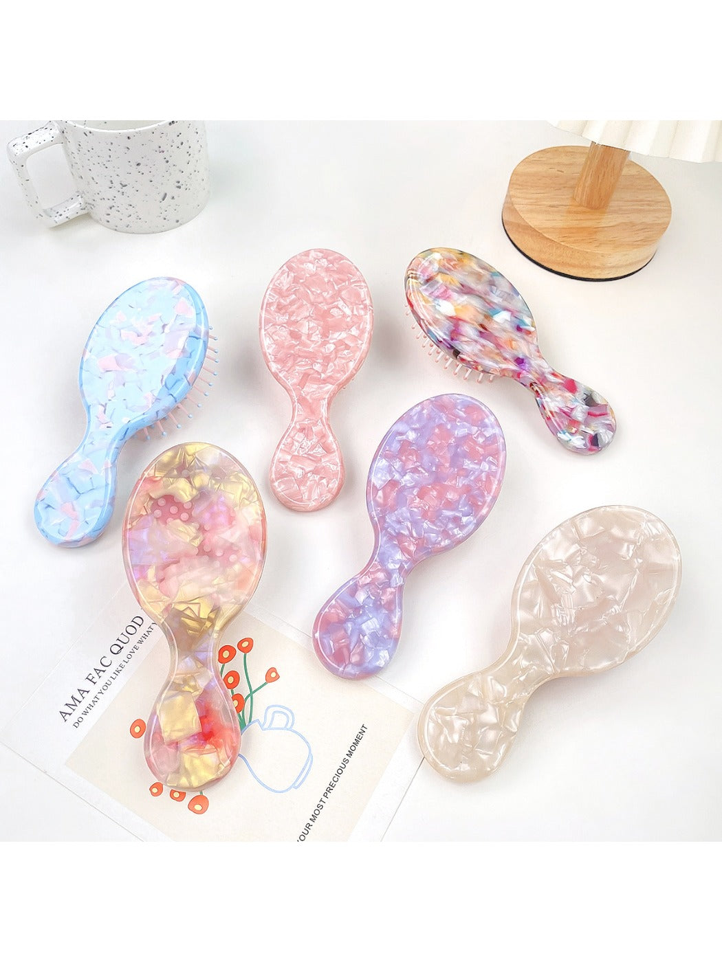 Camerow - Acetate Air Cushion Hair Brush Massage Comb