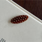 Beau - Oval Polka Dot Acetate Hair Clip
