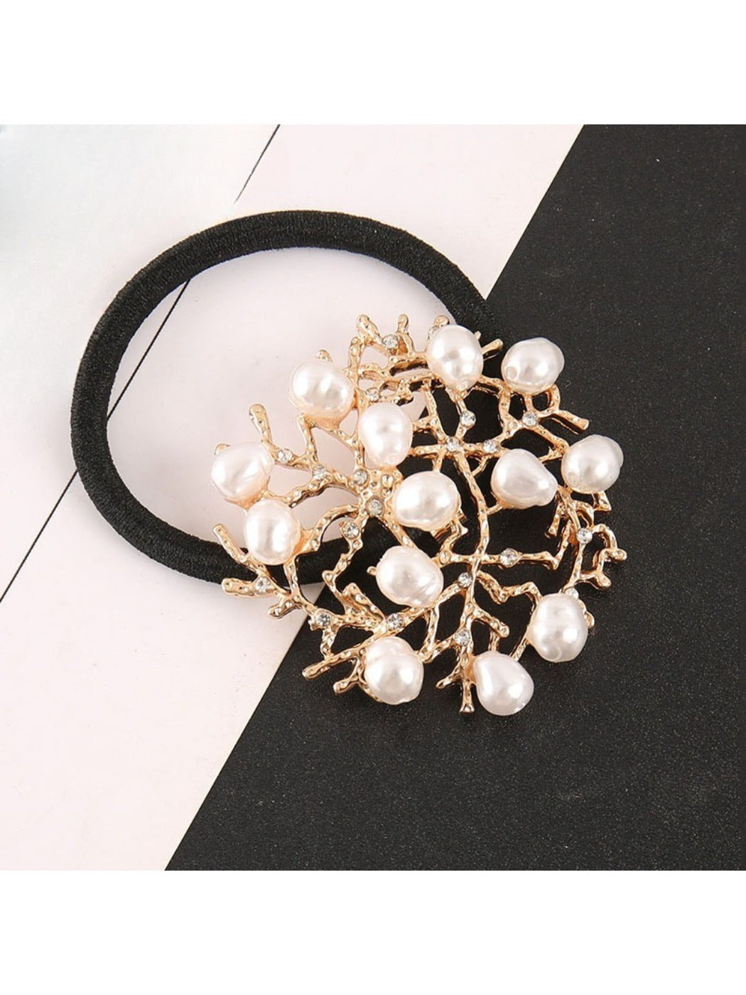 Gifty - Alloy Flower-Shaped Hair Tie