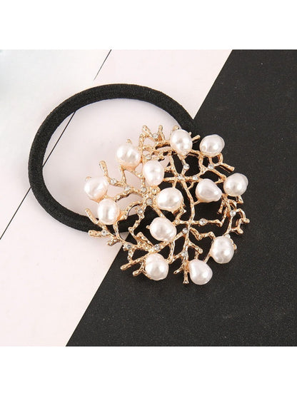 Gifty - Alloy Flower-Shaped Hair Tie