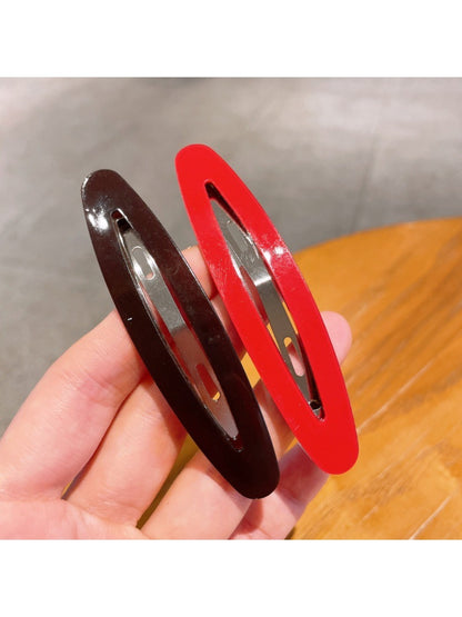 Beau - Elegant Oval Hollowed Out Hair Clip