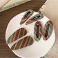 Beau - Vintage Striped Hair Clip