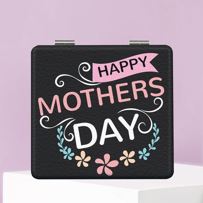 Mirroray - Floral PU Folding Makeup Mirror