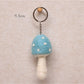 Feltery - Colorful Felt Mushroom Keychain 3D Cute