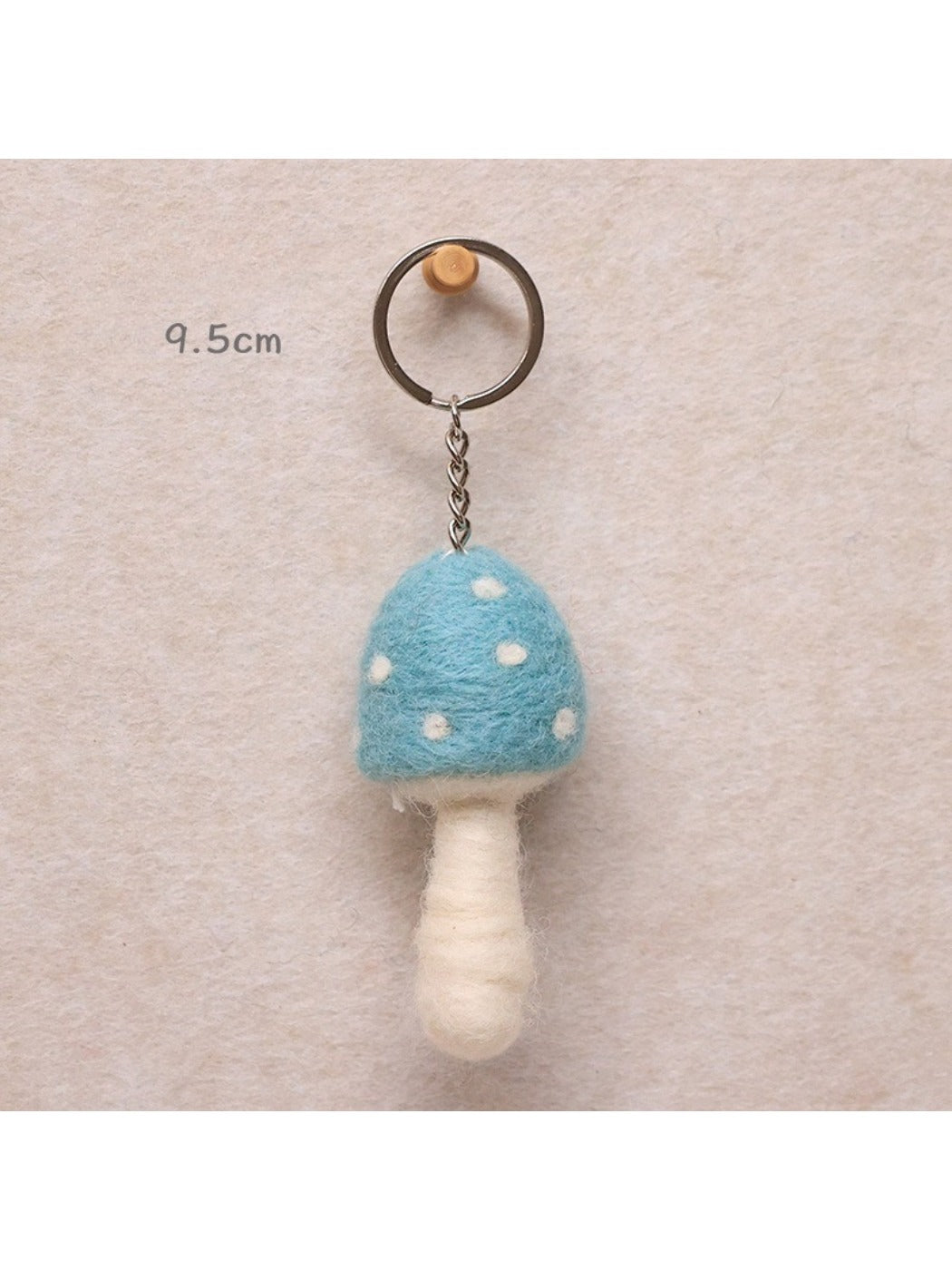 Feltery - Colorful Felt Mushroom Keychain 3D Cute