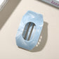 Beau - Marble Pattern Geometric Oval Hair Clip