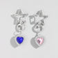 Keypus - Hollow Star and Heart Pendant Keychain