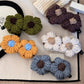 Beau - Knitted Flower Shaped Banana Hair Clip