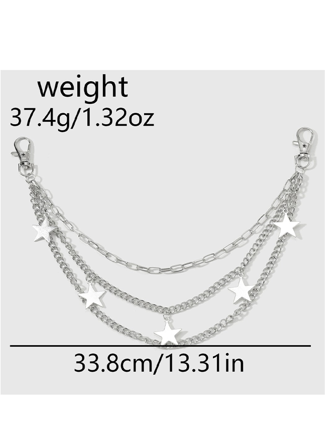 Keypus - Y2K Alloy Hollow Star Bag Charm Keychain