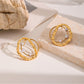Earedge - Elegant Golden Nature Style Earrings