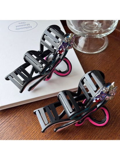 Beau - Elegant Bow Hair Clip with Rhinestones