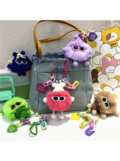 Keypus - Plush Pompom Bag Charm