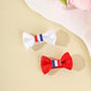 Beau - Cute Striped Bow Design Hair Clip