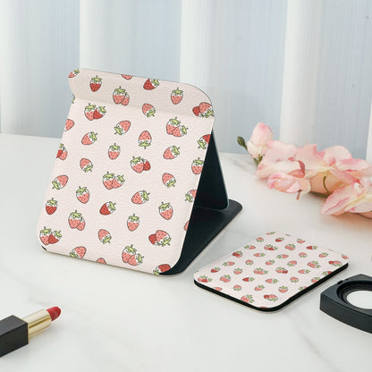 Mirroray - Strawberry Double-Sided Print Makeup Mirror