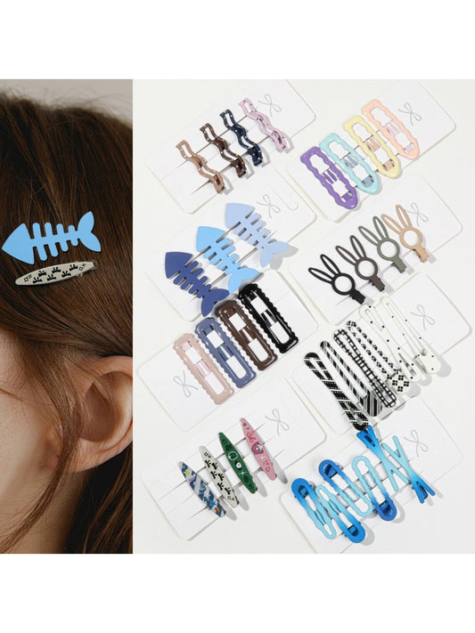 Beau - Cute Geometric Hair Clip Set