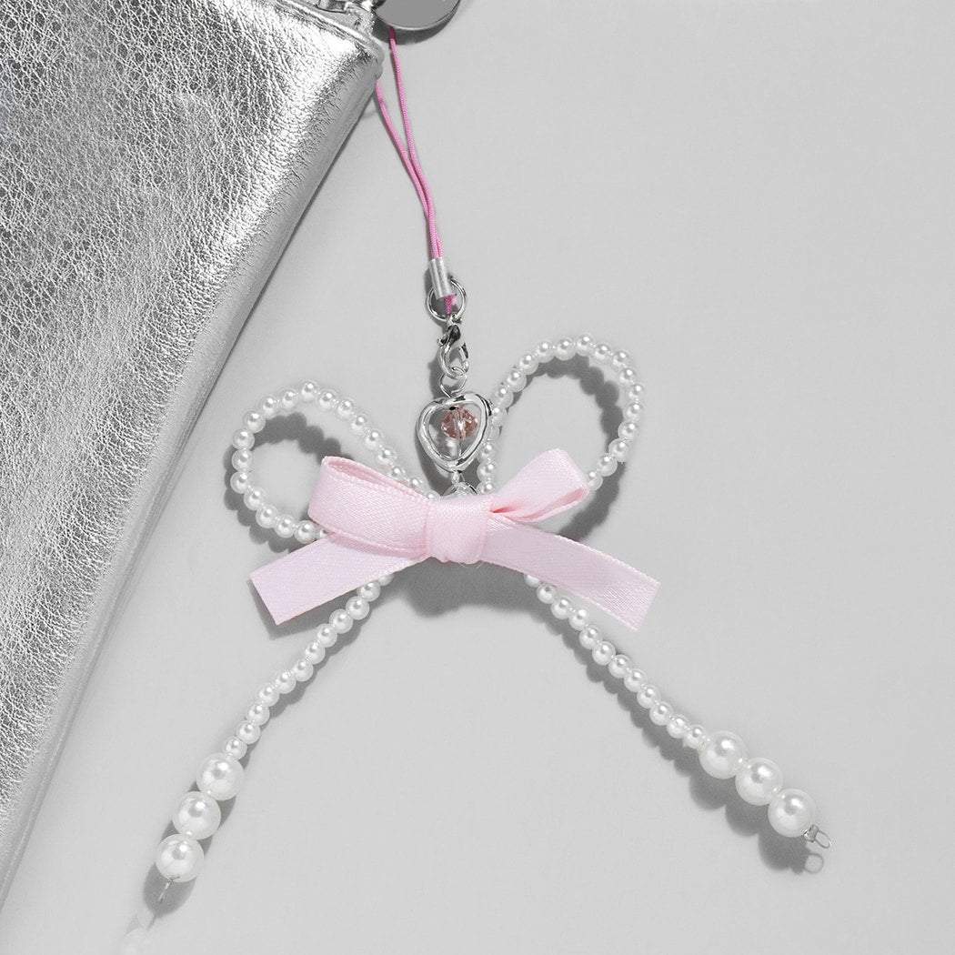 Keypus - Sweet Decorative Bow Beaded Keychain