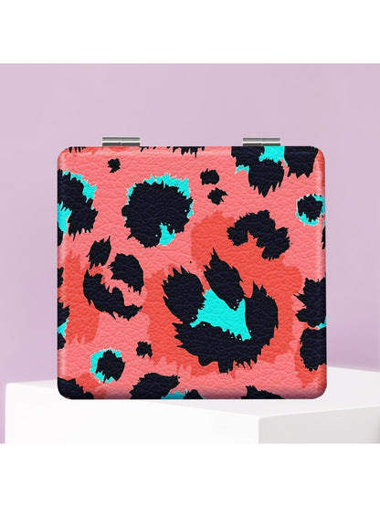 Mirroray - Cool Leopard Print Folding Makeup Mirror