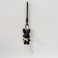 Cartoon bunny keychain displayed on a white background