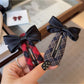 Beau - Polyester Alloy Bow Snap Hair Clip