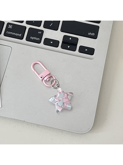 Keypus - Cute Five-Point Star Pendant Charm Keychain