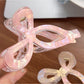 Beau - Plastic Butterfly Bow Geometric Claw Clip