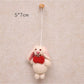 Feltery - Cute 3D Bunny Plush Keychain Bag Charm