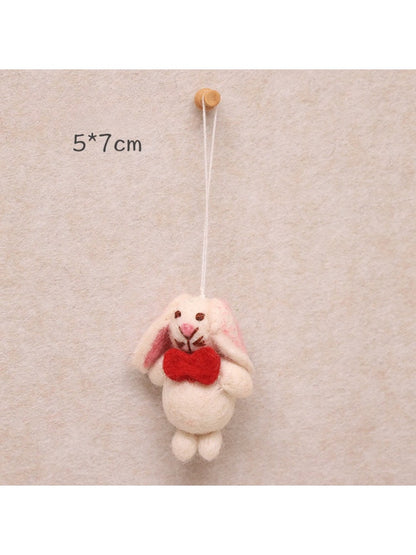 Feltery - Cute 3D Bunny Plush Keychain Bag Charm