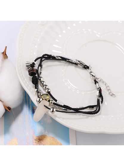 Lovra - Bohemian Beaded Rope Alloy Bracelet