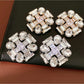 Earedge - Geometric Teardrop Statement Stud Earrings