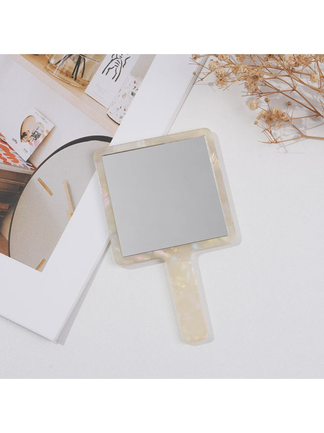 Mirroray - Vintage Style Square Hand Mirror