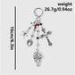 Keypus - Halloween Retro Skull and Cross Keychain