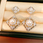 Earedge - Vintage Geometric Elegant Openwork Stud Earrings