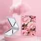 Mirroray - Floral Folding Handheld Touch Up Makeup Mirror