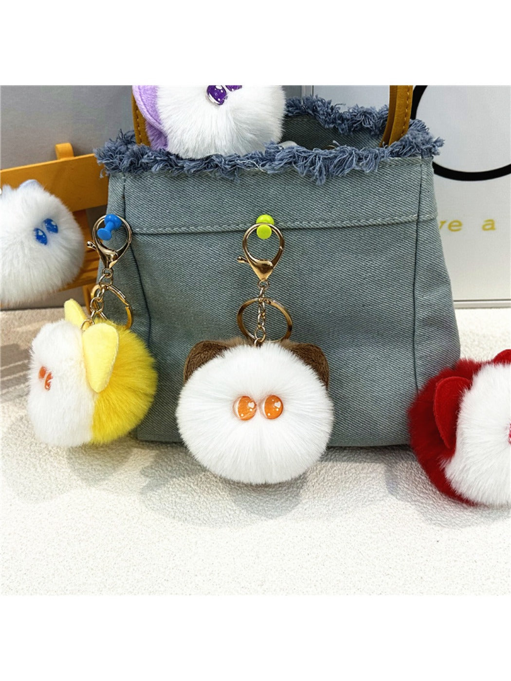 Keypus - Cute Cat Head Keychain