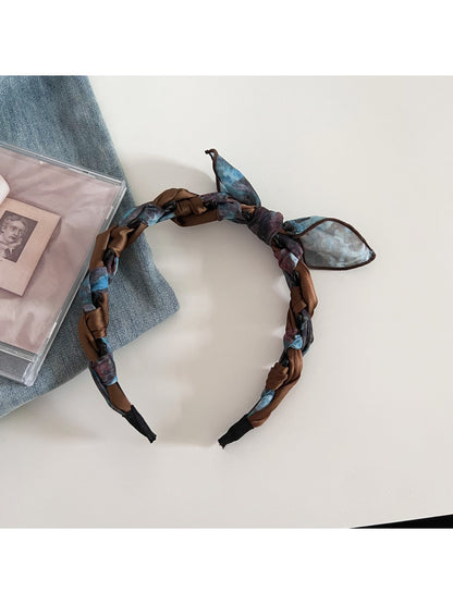 Gifty - Vintage Rabbit Ear Bow Wrap Headband