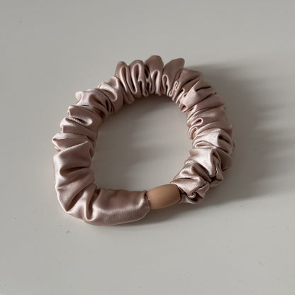 Gifty - Soft Muted Tone Satin Ruffle Scrunchie