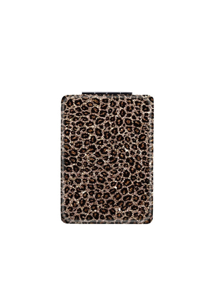 Mirroray - Leopard Pattern Rectangular Folding Makeup Mirror