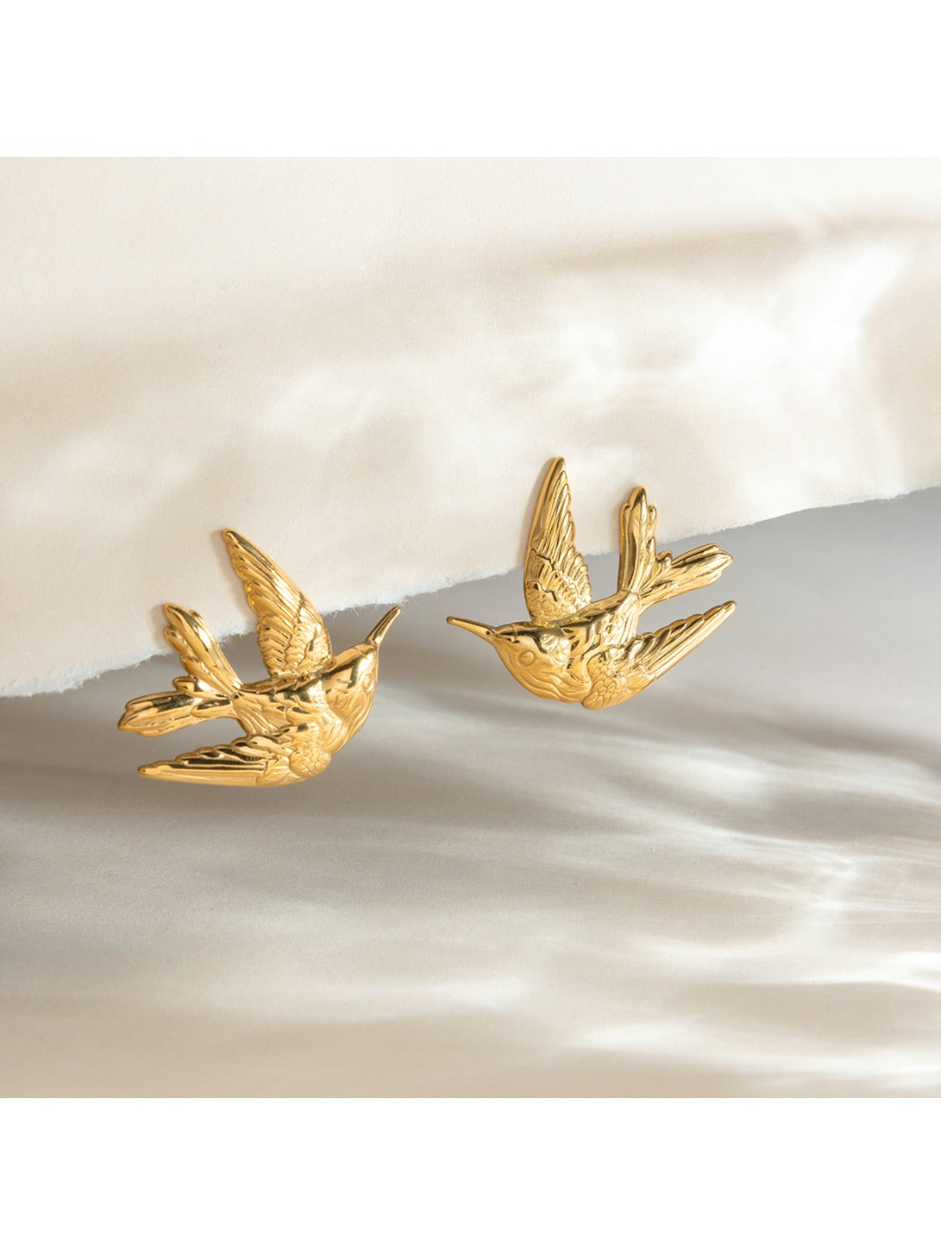 Earedge - Simple Bird Shaped Earrings