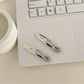 Beau - Alloy Floral Detail Snap Hair Clip