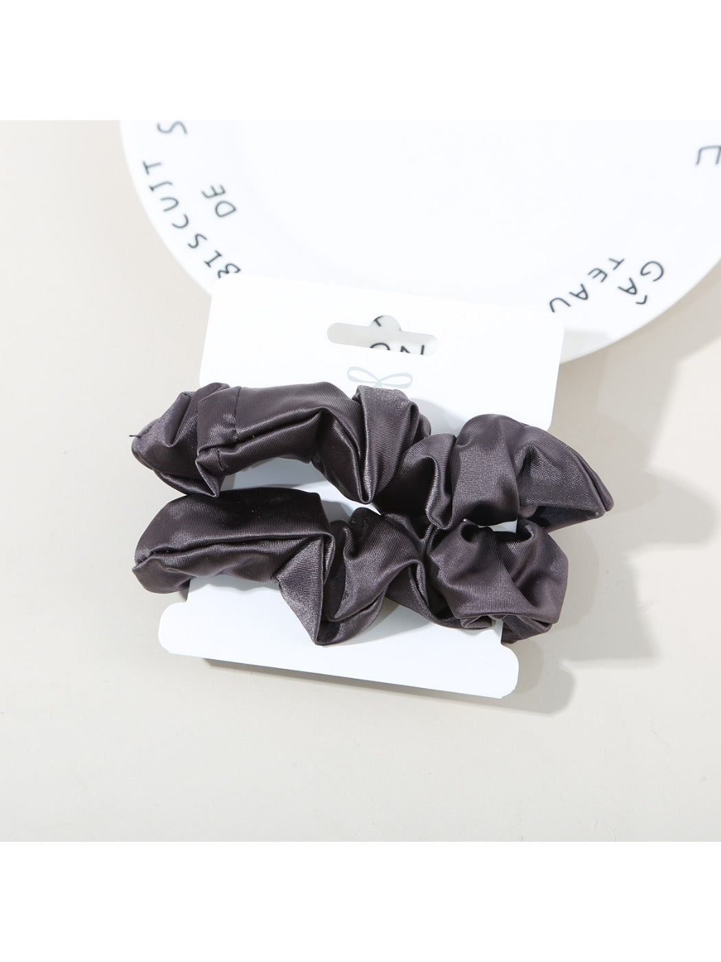 Gifty - Solid Color Ruffled Hair Ties Set
