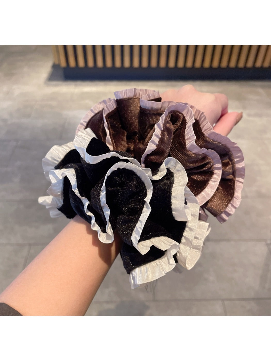 Gifty - Layered Ruffle Hair Scrunchie