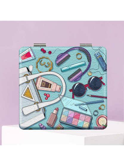 Mirroray - Illustrated Pocket Touch Up Foldable Mirror