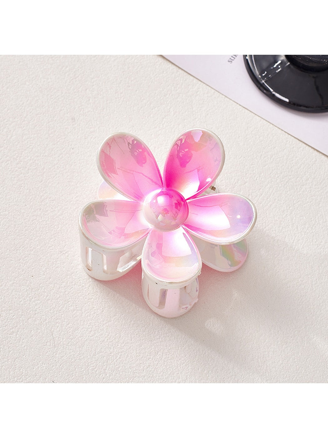 Beau - Iridescent Petal Flower Claw Clip