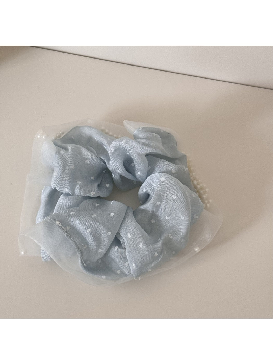Gifty - Sweet Style Polka Dot Decorative Scrunchie Hair Tie