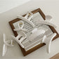 Beau - White Geometric Shaped Hair Claw Clip