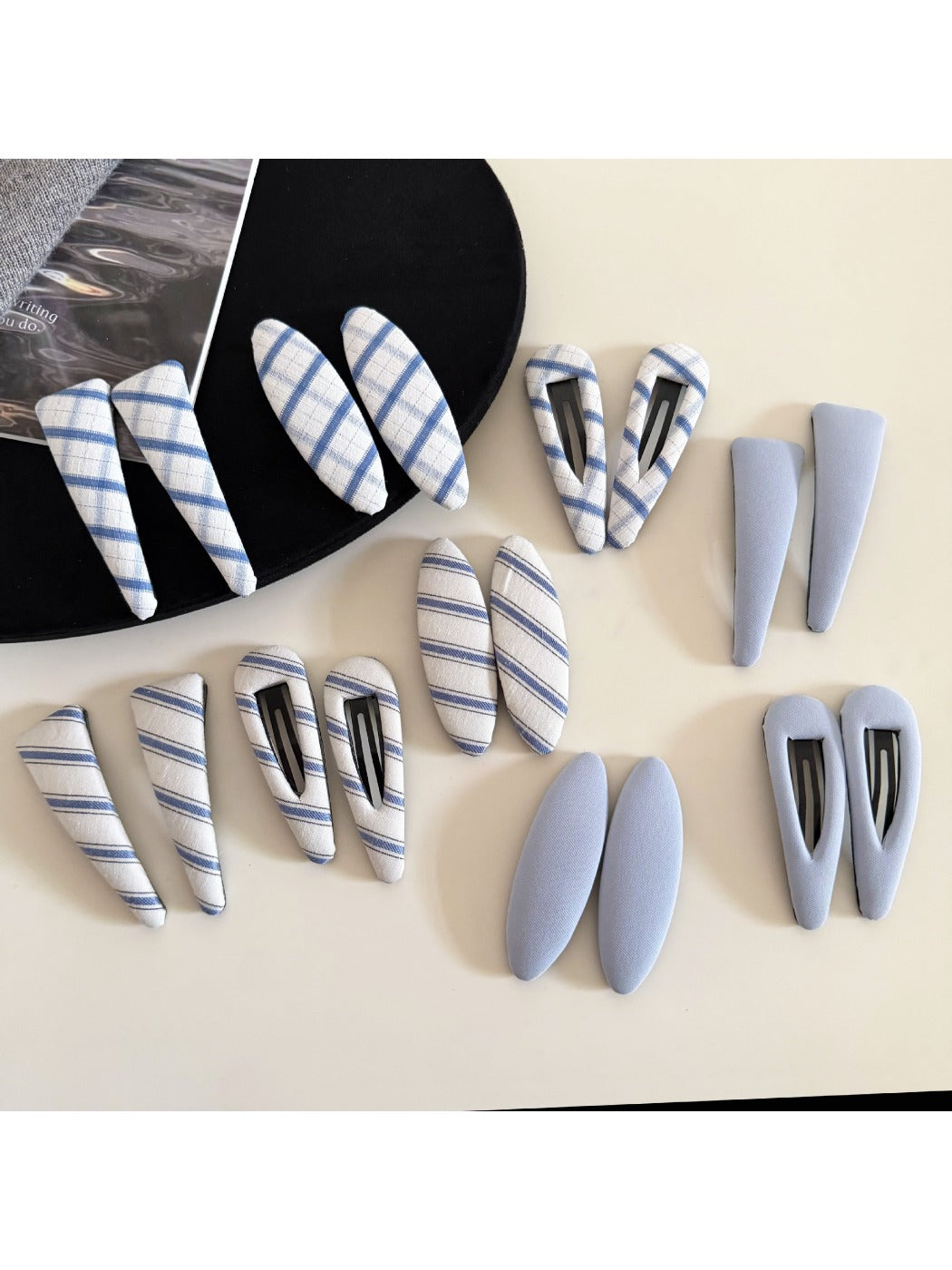Beau - Classy Blue Plaid Hair Clip