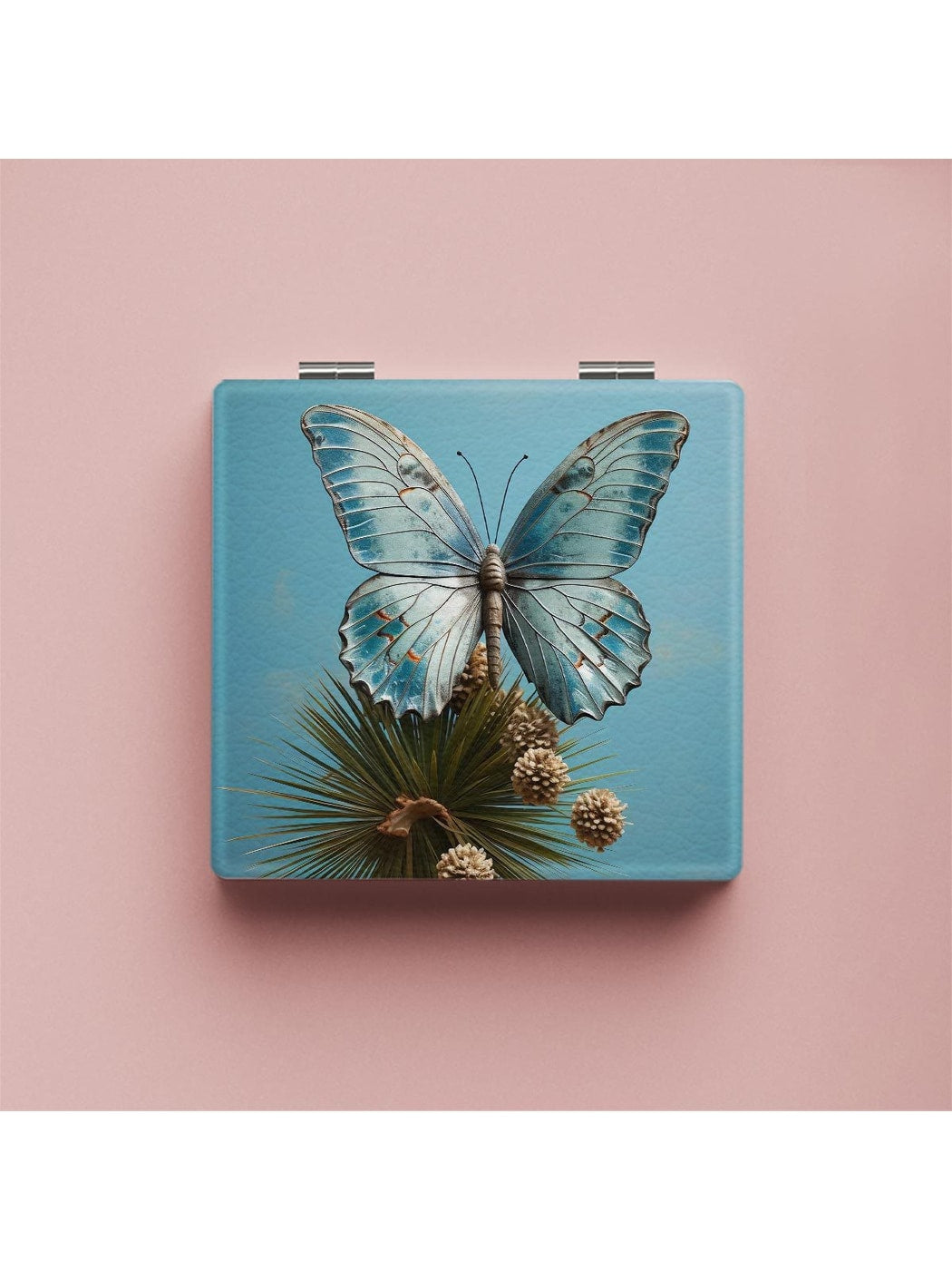 Mirroray - Portable Square Printed Pocket Makeup Mirror