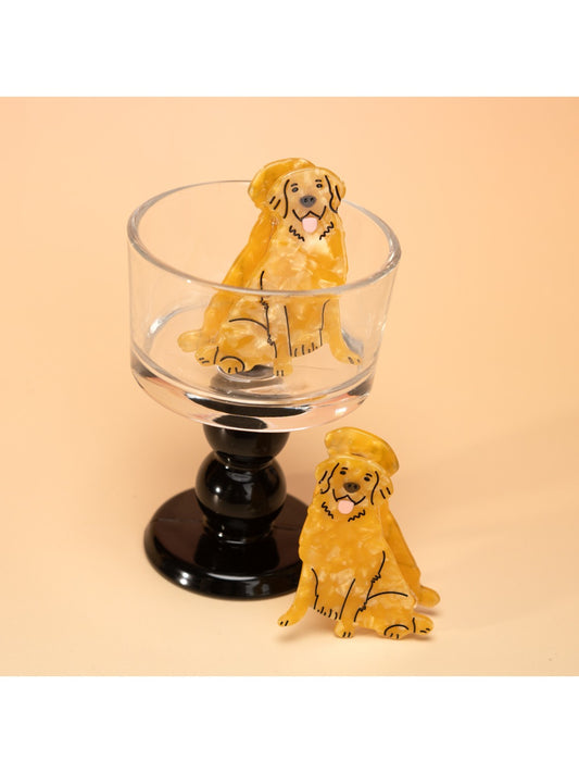 Beau - Cute Yellow Dog Hair Clip