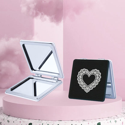 Mirroray - Foldable PU Leather Glass Makeup Mirror
